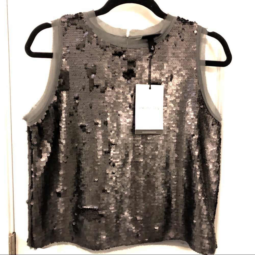 WHO WHAT WEAR Sequin Tank